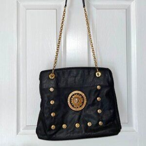 ☀️SALE☀️PAUL JOSEPH Black Leather Shoulder Bag MADE IN USA Vintage